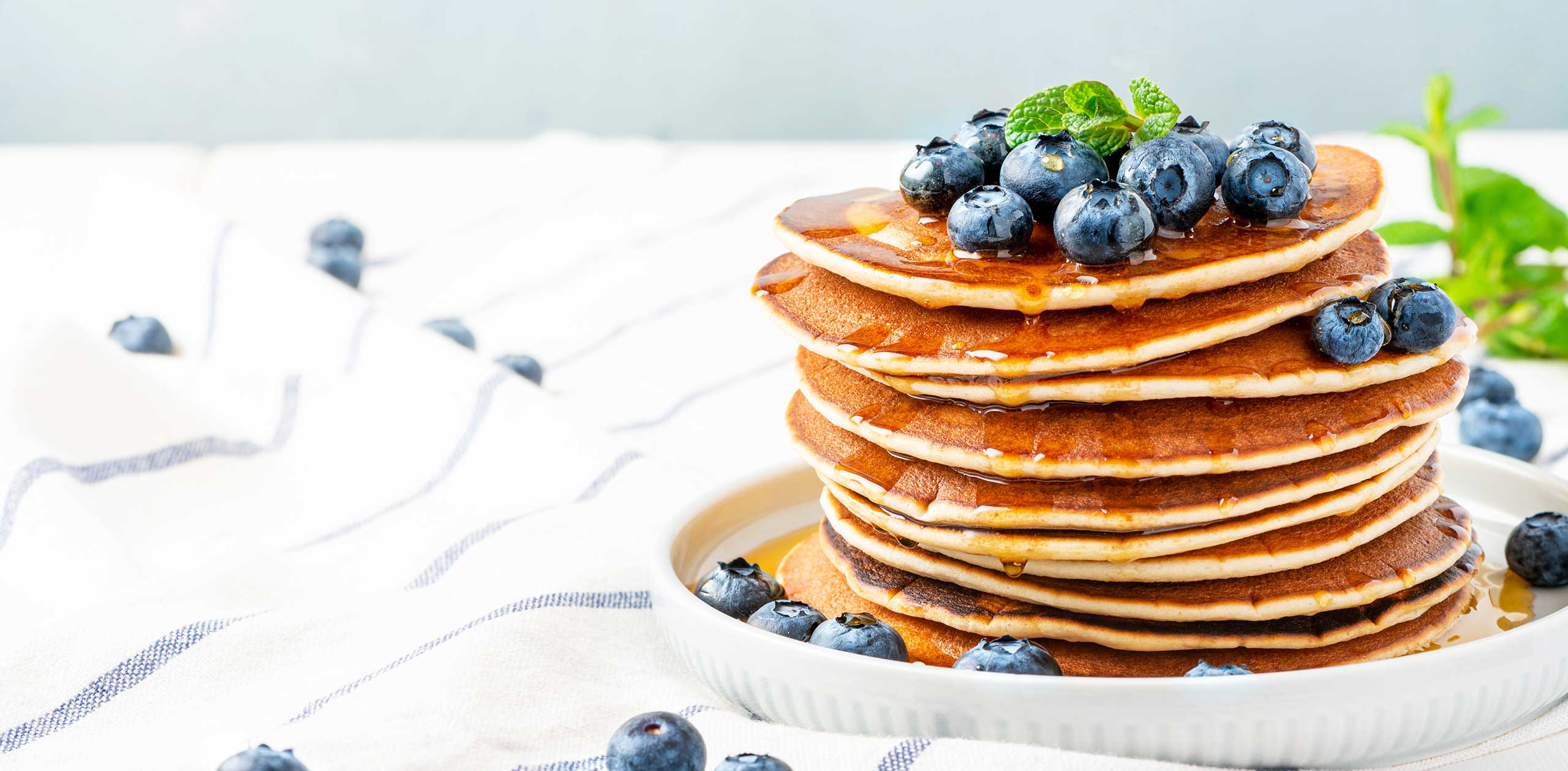 Fluffy Blueberry Pancakes | CapriLac®